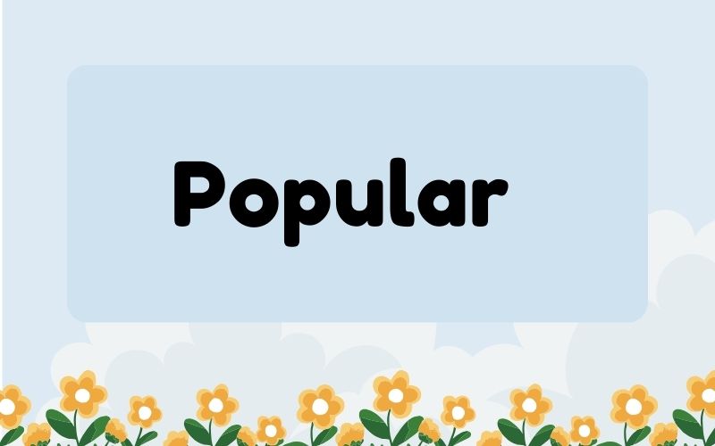 Popular trong tiếng Anh có nghĩa là gì?